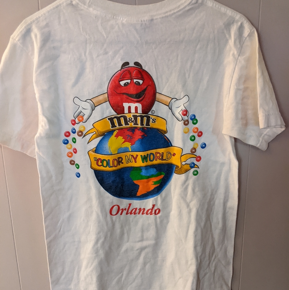 M&M’s World Orlando Graphic T-Shirt Men's Size Small White